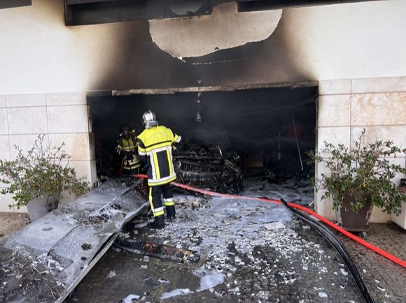 Incendie de véhicules en sous-sol